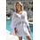 Ibzmode Korte Jurk Florita Rosas White | IBZmode
