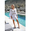 Ibzmode Korte Jurk Florita Rosas White | IBZmode