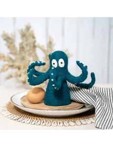 Sjaal met Verhaal Decoratie Sealife Octopus Zeegroen