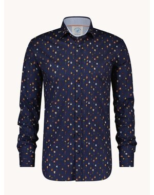A Fish Named Fred Blouse Guitars F Classics Navy