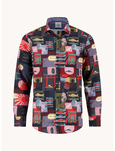 A Fish Named Fred Blouse Oriental Multicolor