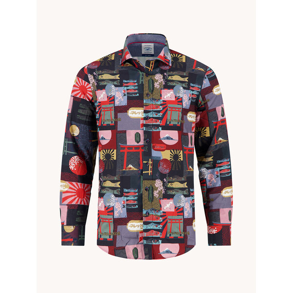 A Fish Named Fred Blouse Oriental Multicolor | A Fish Named Fred