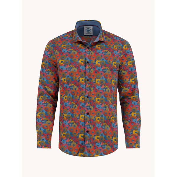 A Fish Named Fred Blouse Japanese Rounds Multicolor | A Fish Named Fred