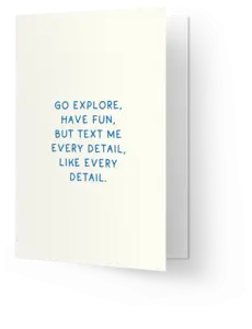 Kaart Blanche Text every detail