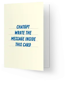 Kaart Blanche Chatgpt message