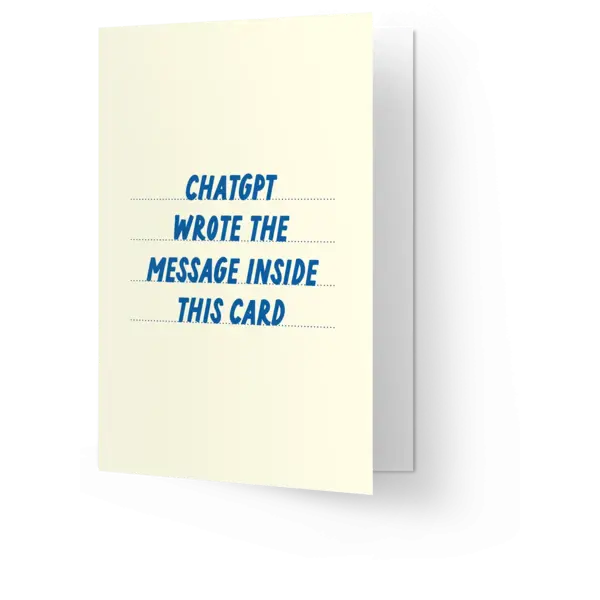 Kaart Blanche Chatgpt message | Kaart Blanche