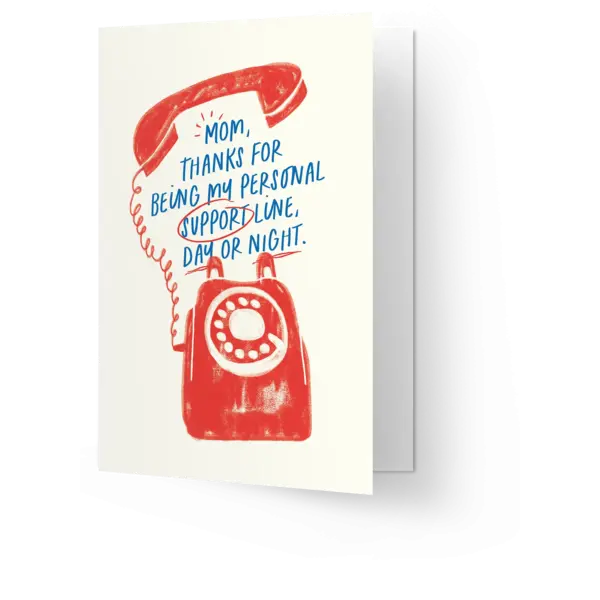 Kaart Blanche Mom, support line day or night | Kaart Blanche
