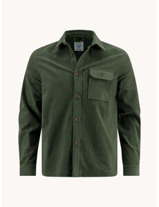 A Fish Named Fred Overshirt rib Forest Green