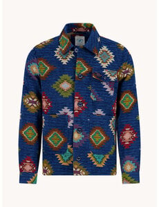 A Fish Named Fred Fancy jacket graphic Navy