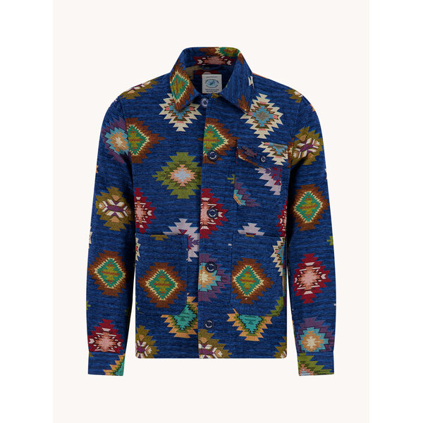 A Fish Named Fred Fancy jacket graphic Navy