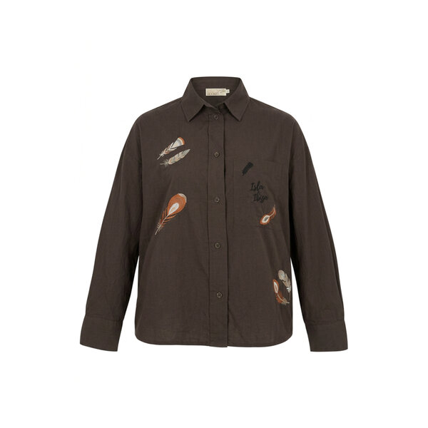 Blouse Nieves Brown | Isla Ibiza Bonita