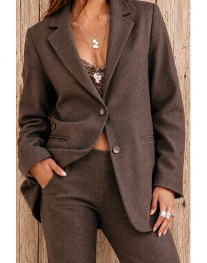 MOOST Wanted Blazer Maeve Dark Brown