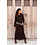 MOOST Wanted Lange Jurk Luna Lace Dark Brown | Moost Wanted