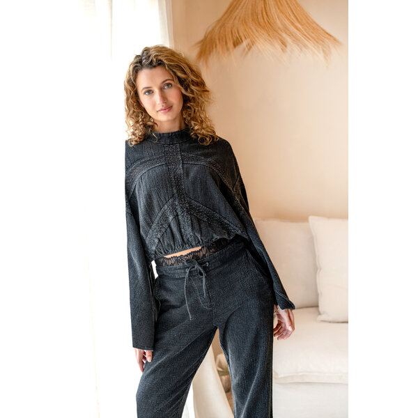 Ibzmode Top Vivian Dark Grey | IBZmode