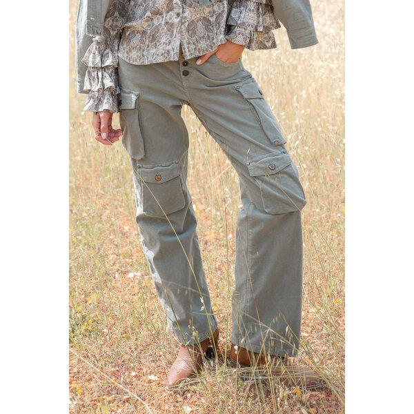 Worker Pants Daniela Army | Isla Ibiza Bonita