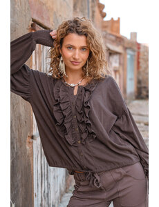  Blouse Concha Brown