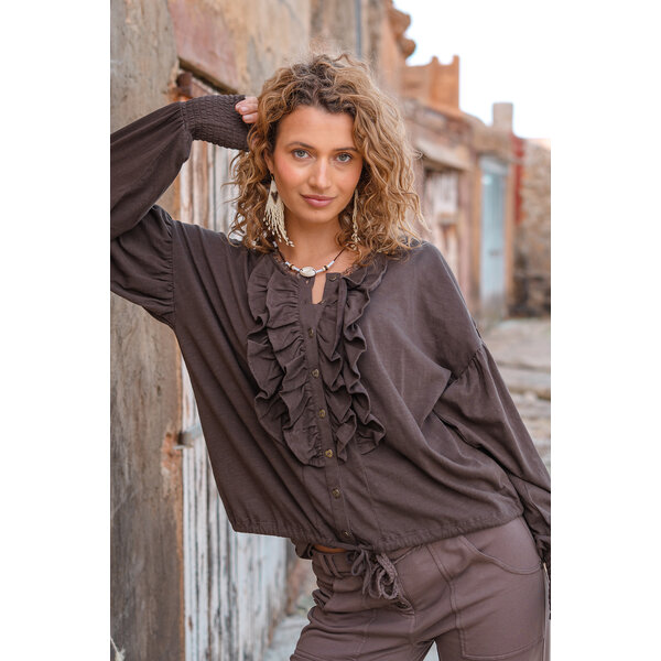 Blouse Concha Brown | Isla Ibiza Bonita