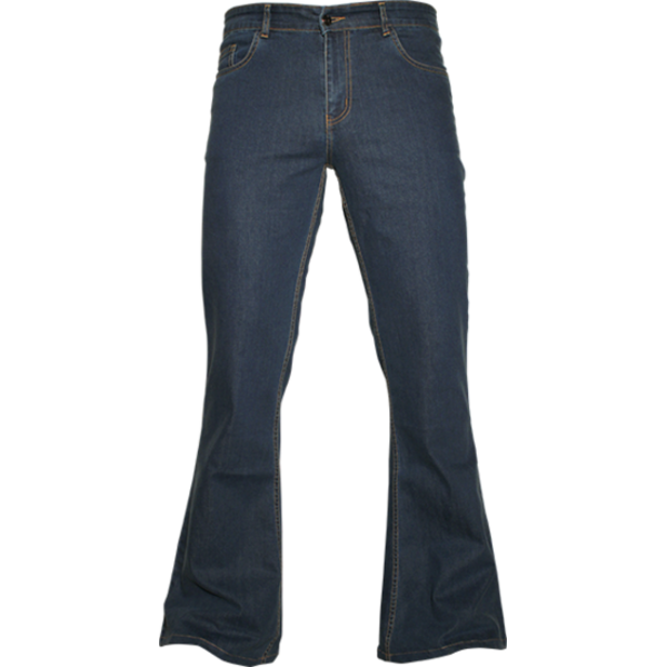 Chenaski Broek Denim flared, Stretch blauw | Chenaski