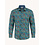 A Fish Named Fred Blouse Japanese Rounds Multicolor Green | A Fish Named Fred
