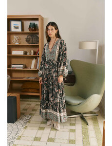 Jaase Maxi Jurk Green Haze Teresa