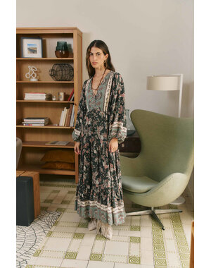 Jaase Maxi Jurk Green Haze Teresa