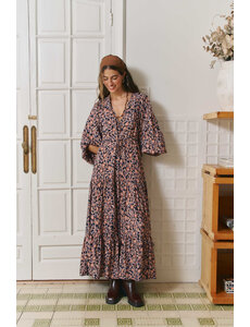 Jaase Maxi jurk Midnight Meadow Teresa