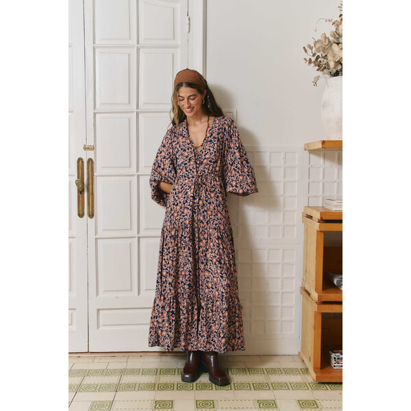 Jaase Maxi jurk Midnight Meadow Teresa | Jaase