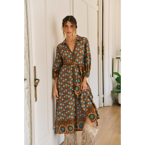 Jaase Midi Jurk Bianca Whitney | Jaase