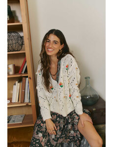 Jaase Vest White Garden