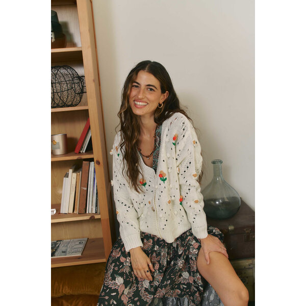 Jaase Vest White Garden | Jaase