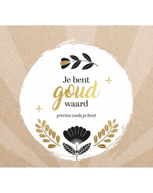 Lantaarn Tafelkalender Just for you - Je bent goud waard