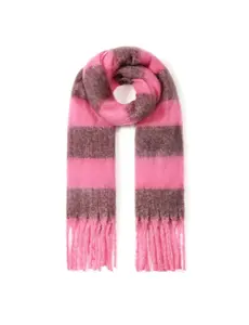  Sjaal met roze strepen