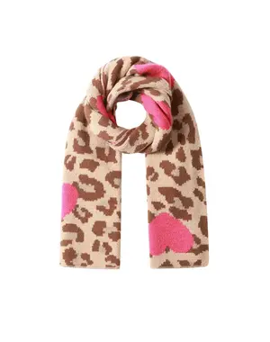 Wintersjaals Hart Camel
