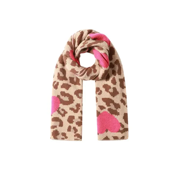 Wintersjaals Hart Camel