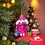 Sjaal met Verhaal Hanger Poedel Shopaholic Roze } Sjaal met Verhaal