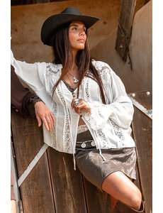 MOOST Wanted Blouse Nadia Lace Off White