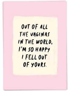 Kaart Blanche Fell out vagina