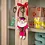 Sjaal met Verhaal Hanger Muis Pietermuis Fuchsia | Sjaal met Verhaal