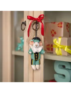 Sjaal met Verhaal Hanger Muis Pietermuis Turquoise