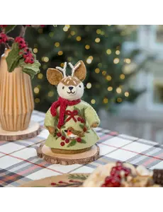 Sjaal met Verhaal Decoratie Hert English Christmas Roodborstje