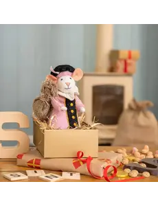 Sjaal met Verhaal Decoratie Muis Pietermuis Lichtroze
