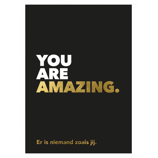 Lantaarn Boek You are amazing