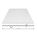 90 x 183 cm Polyester Golfplaat Transparant Type G 76/18