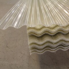 120 x 153 cm Polyester Golfplaat Transparant Type H 76/18