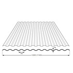 120 x 153 cm Polyester Golfplaat Transparant Type H 76/18
