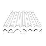 110 x 244 cm Polyester Golfplaat Transparant Type F 177/51