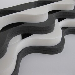 Schuimprofiel Type F 10 meter wit