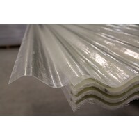 100 x 305 cm Polyester Golfplaat Transparant Type A 130/30