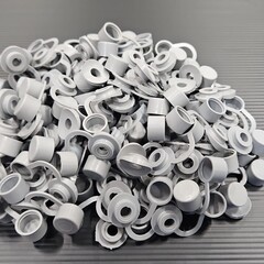 Kunststof Combi Doppen Grijs 76/18 100 stuks