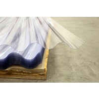 110 x 275 cm  Golfplaat BIOBASE Polycarbonaat Transparant F 177/51 Enkelwandig